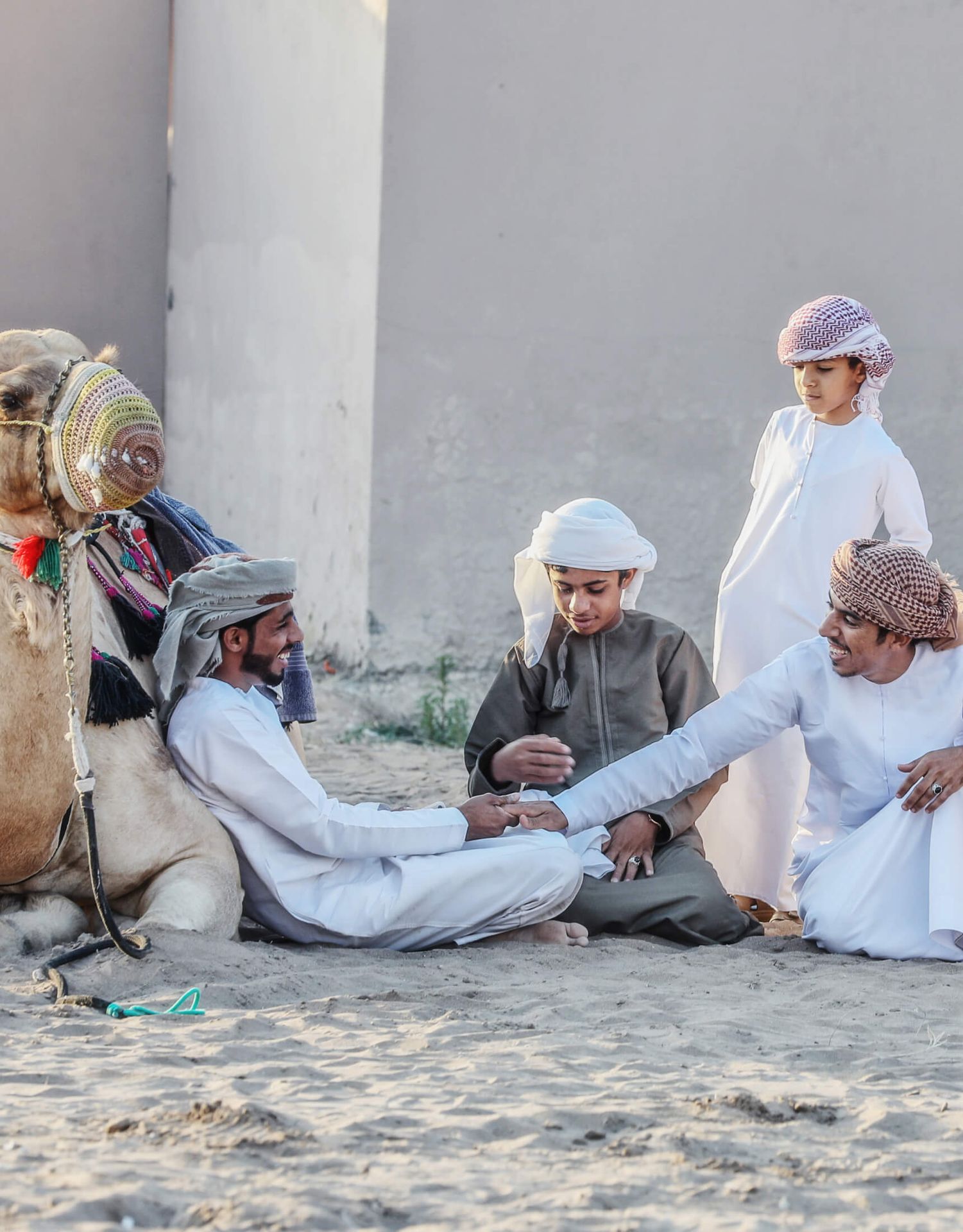 Warm outdoor lounge setting in Oman representing VisitOman's values