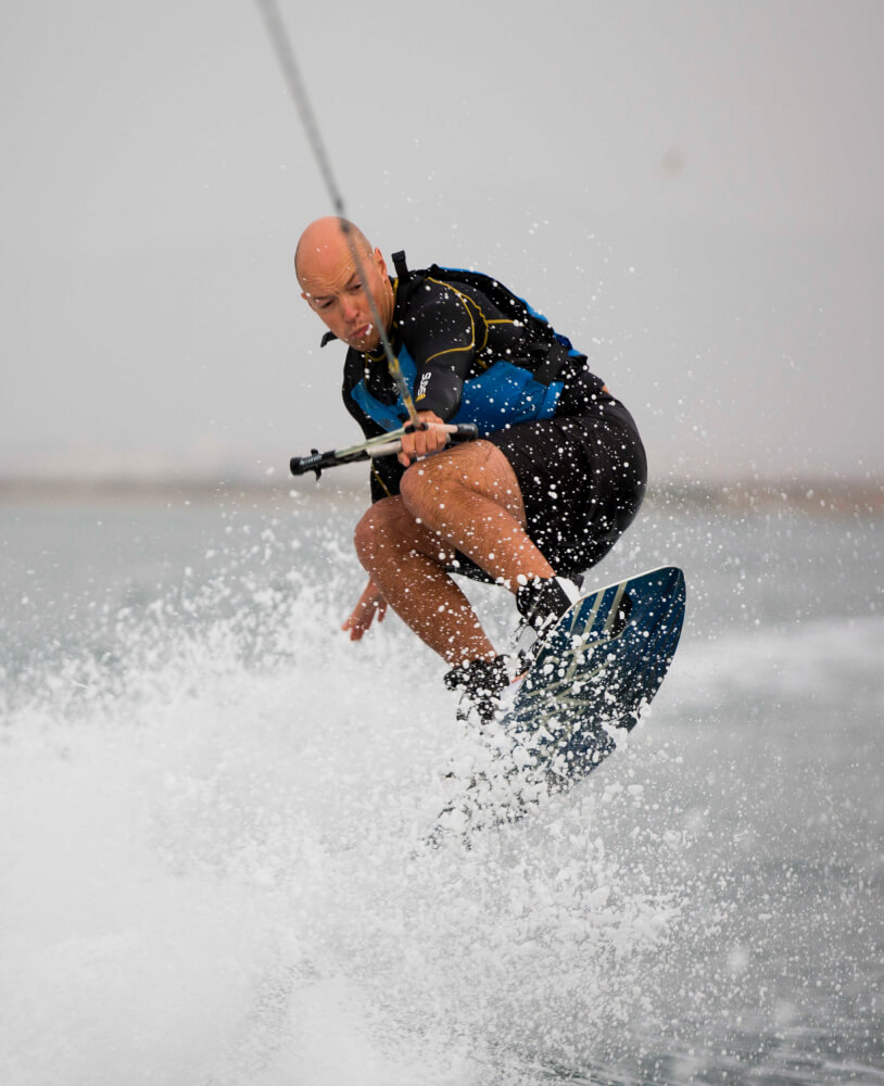 Flyboarding and wake boarding/wake surfing